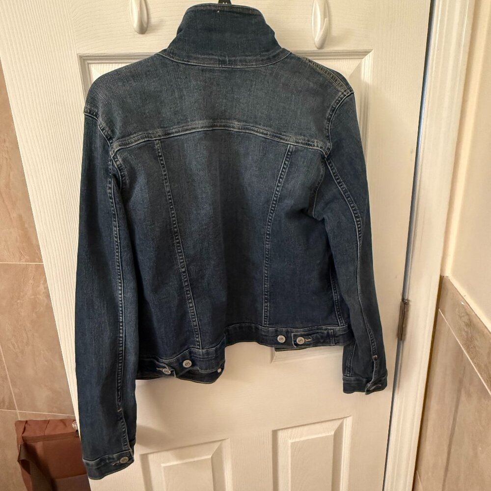 Levi's Signature Women's Denim Blue Jean Stretch Comfort Jacket Size XL - Picture 6 of 14